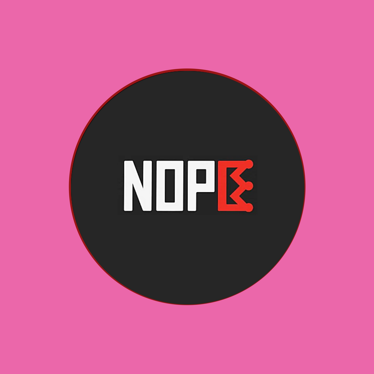 NOPE With Crown - No Kings Themed Button with metal pinback 1.25"